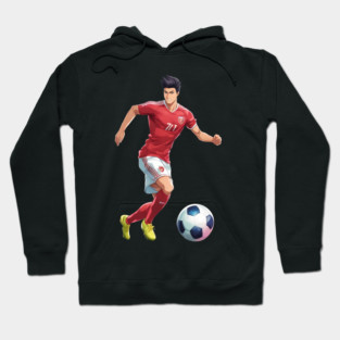 Football Run Kick Goal Hoodie