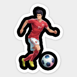 Football Run Kick Goal Magnet