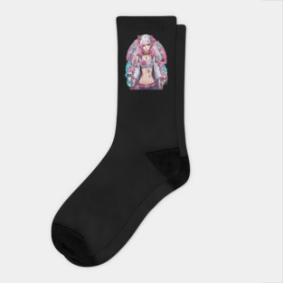 Warrior woman with a badass attitude Socks