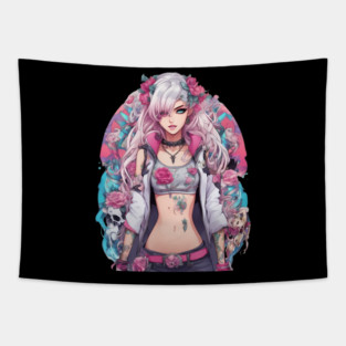 Warrior woman with a badass attitude Tapestry
