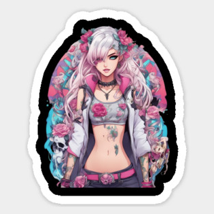 Warrior woman with a badass attitude Sticker