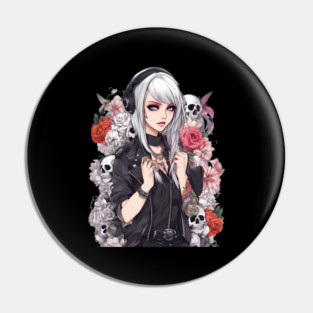 Introvert Loner Girl Pin