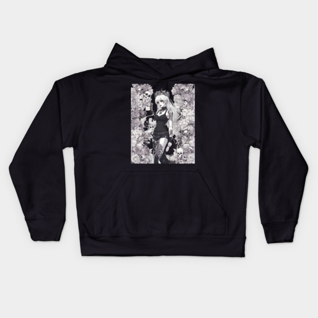 The outsider loner girl Kids Hoodie by animegirlnft