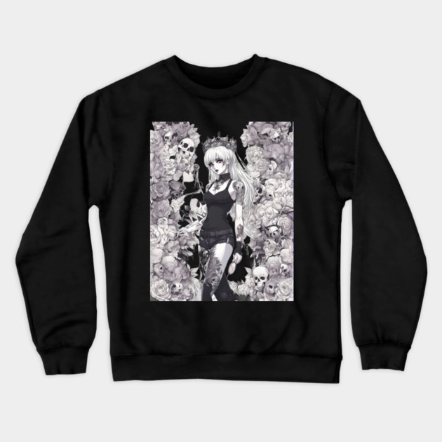 The outsider loner girl Crewneck Sweatshirt by animegirlnft