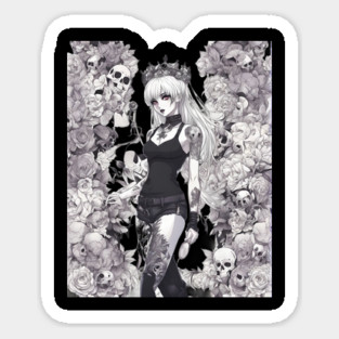 The outsider loner girl Sticker