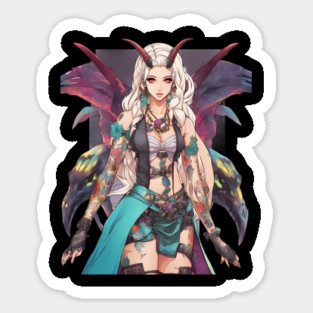 Woman of darkness and evil Magnet