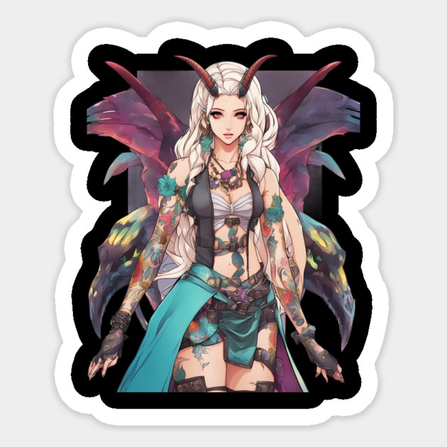 Woman of darkness and evil Magnet by animegirlnft