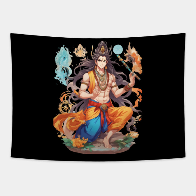 Religion of the Ancients Tapestry by animegirlnft