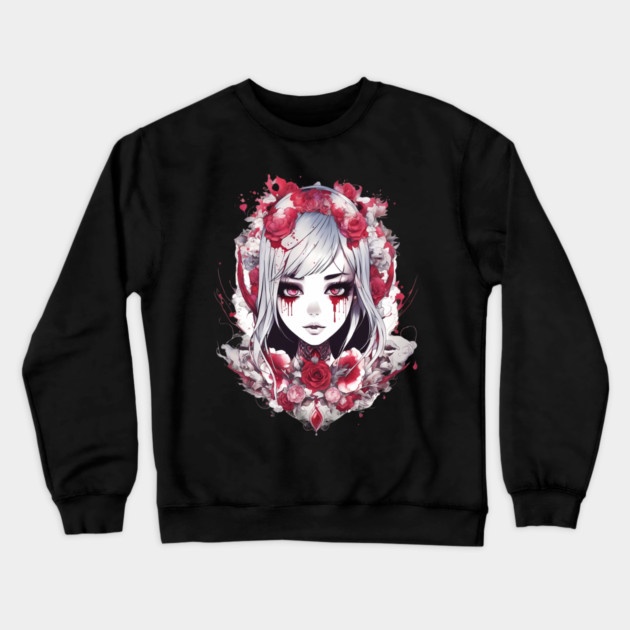 I am stigmata girl Crewneck Sweatshirt by animegirlnft