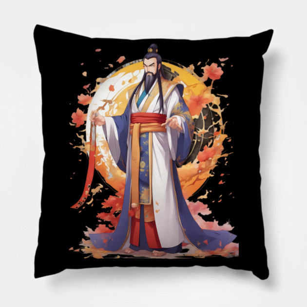 Wisdom of the Chinese Emperor Pillow by animegirlnft