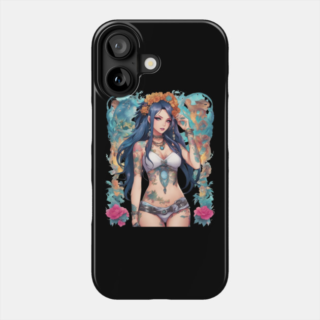 Anime Rock Chick Phone Case by animegirlnft