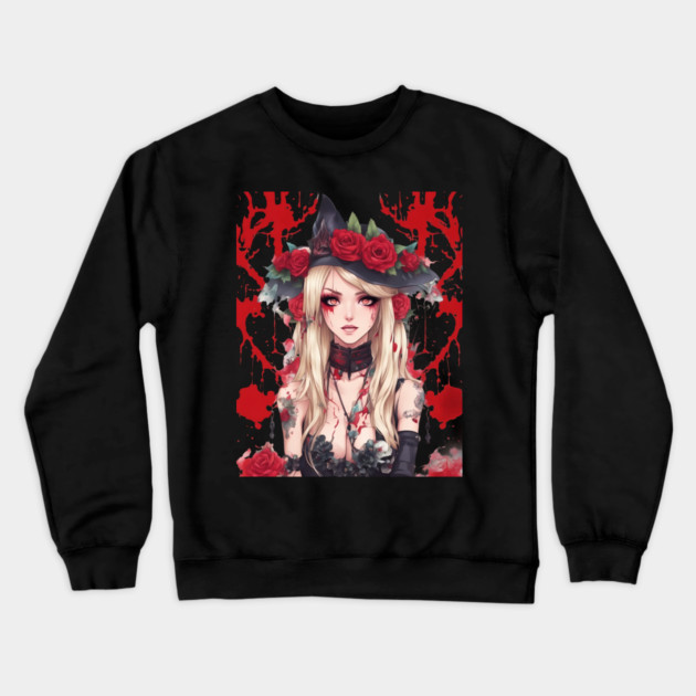 Girl with a mental illness Crewneck Sweatshirt by animegirlnft