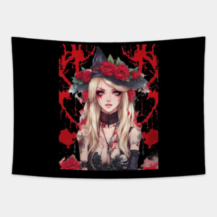 Girl with a mental illness Tapestry