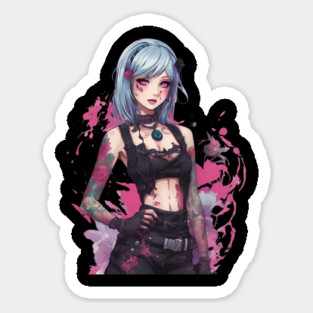 Queen of Emo Punk Metal Sticker