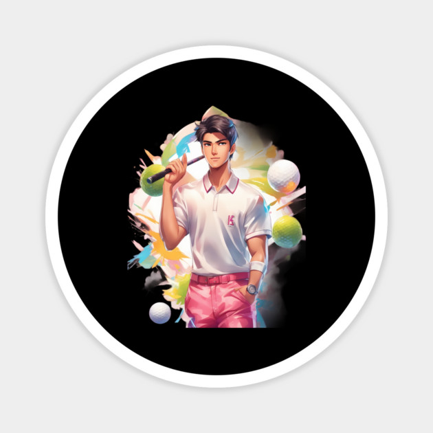 Anime Kpop Golfer Magnet by animegirlnft