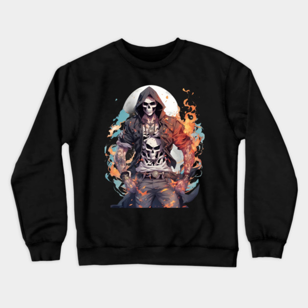 Anime Grim Reaper Crewneck Sweatshirt by animegirlnft