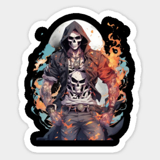 Anime Grim Reaper Sticker