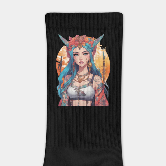 Dark Melodies Secret Life Emo Goth Anime Girl by animegirlnft