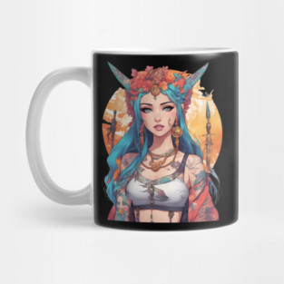 Dark Melodies Secret Life Emo Goth Anime Girl Mug