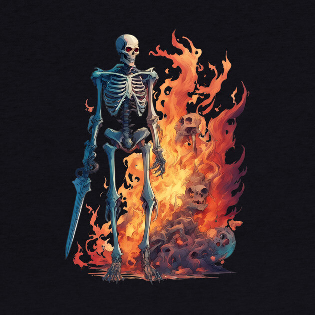 Infernal RealmsDomain of Evil Demons and Hellish Skeleton by animegirlnft