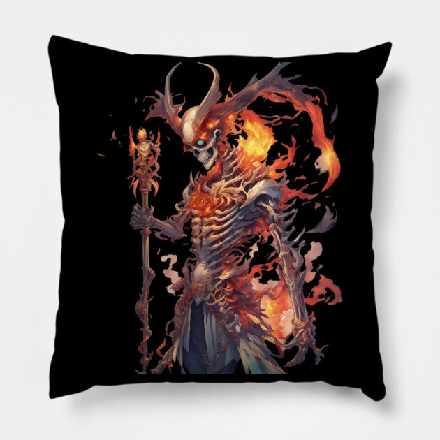 Devil of the Underworld Pillow by animegirlnft