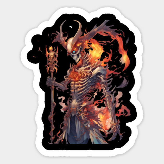 Devil of the Underworld Sticker by animegirlnft