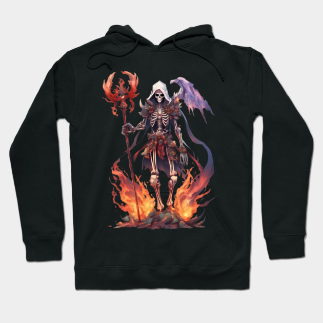 Demonic Descen Terrifying Realms of the Evil Demon Hell Underworld Hoodie by animegirlnft