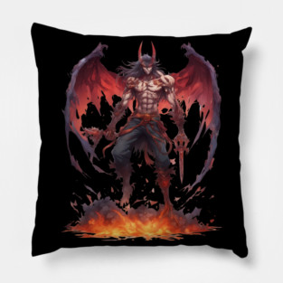 Malevolent Depths Perils of the Evil Demon Hell Underworld Pillow