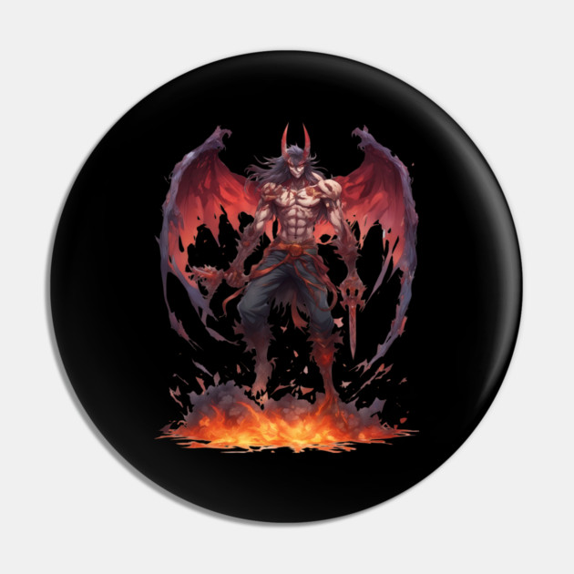 Malevolent Depths Perils of the Evil Demon Hell Underworld Pin by animegirlnft
