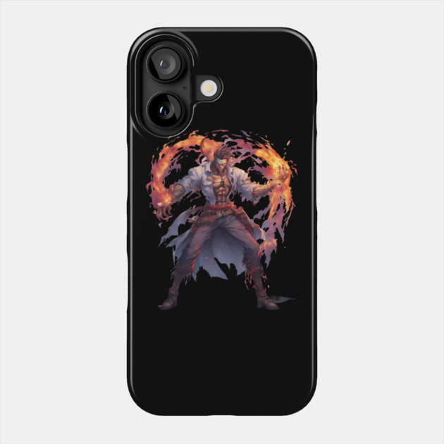 Anime Fire Magician Phone Case by animegirlnft