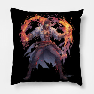 Anime Fire Magician Pillow
