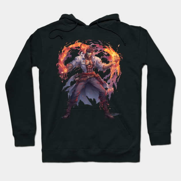 Anime Fire Magician Hoodie by animegirlnft