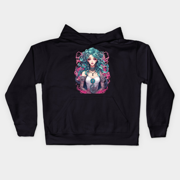 Evil lady of Darkness Kids Hoodie by animegirlnft