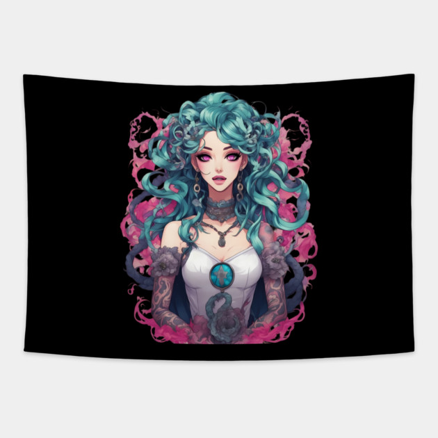Evil lady of Darkness Tapestry by animegirlnft