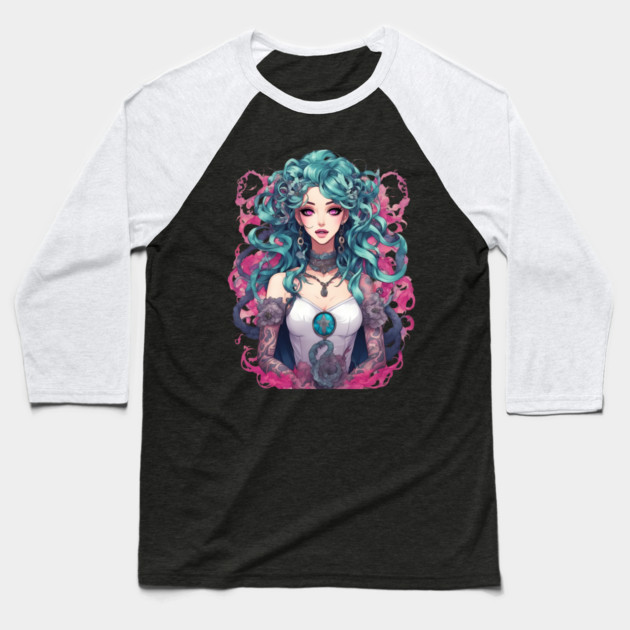 Evil lady of Darkness Baseball T-Shirt by animegirlnft