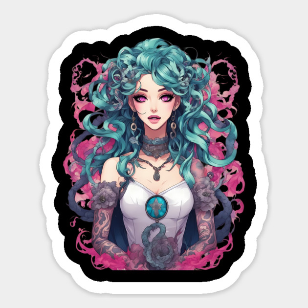 Evil lady of Darkness Sticker by animegirlnft