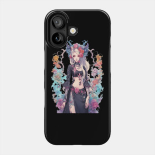 Dark Heart of an Emo Goth Anime and Despair Phone Case