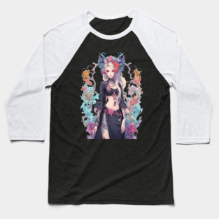 Dark Heart of an Emo Goth Anime and Despair Baseball T-Shirt