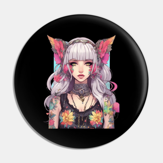 Beyond the Black Veil Emo Goth in the Anime World Pin by animegirlnft