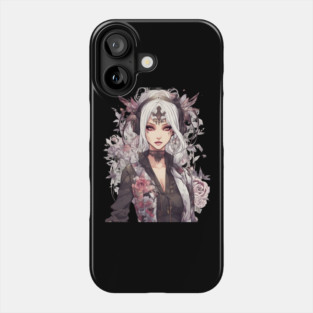 Melancholy Moonlight Emo Goth Anime Girl Universe Phone Case
