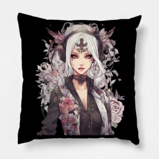 Melancholy Moonlight Emo Goth Anime Girl Universe Pillow