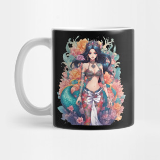 Black Hair Serpent Lady Mug