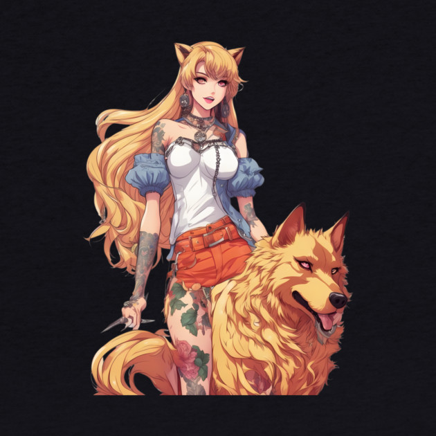 Werewolf Anime Girl by animegirlnft