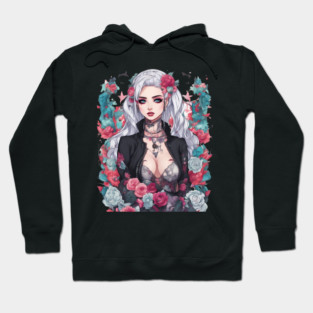 Darkness Within Life Emo Goth Anime Girl Hoodie