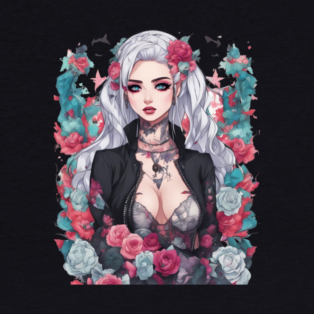 Darkness Within Life Emo Goth Anime Girl by animegirlnft