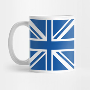 Blue & White Union Jack Flag Mug