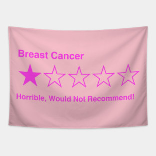 5 Star Review (Breast Cancer) Tapestry