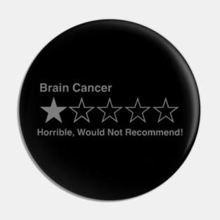 5 Star Review (Brain Cancer) Pin