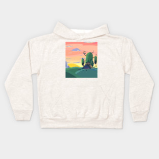 Sunset Time Kids Hoodie
