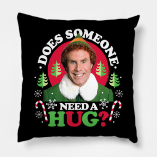 Christmas Elf - Does Someone Need A Hug? Pillow